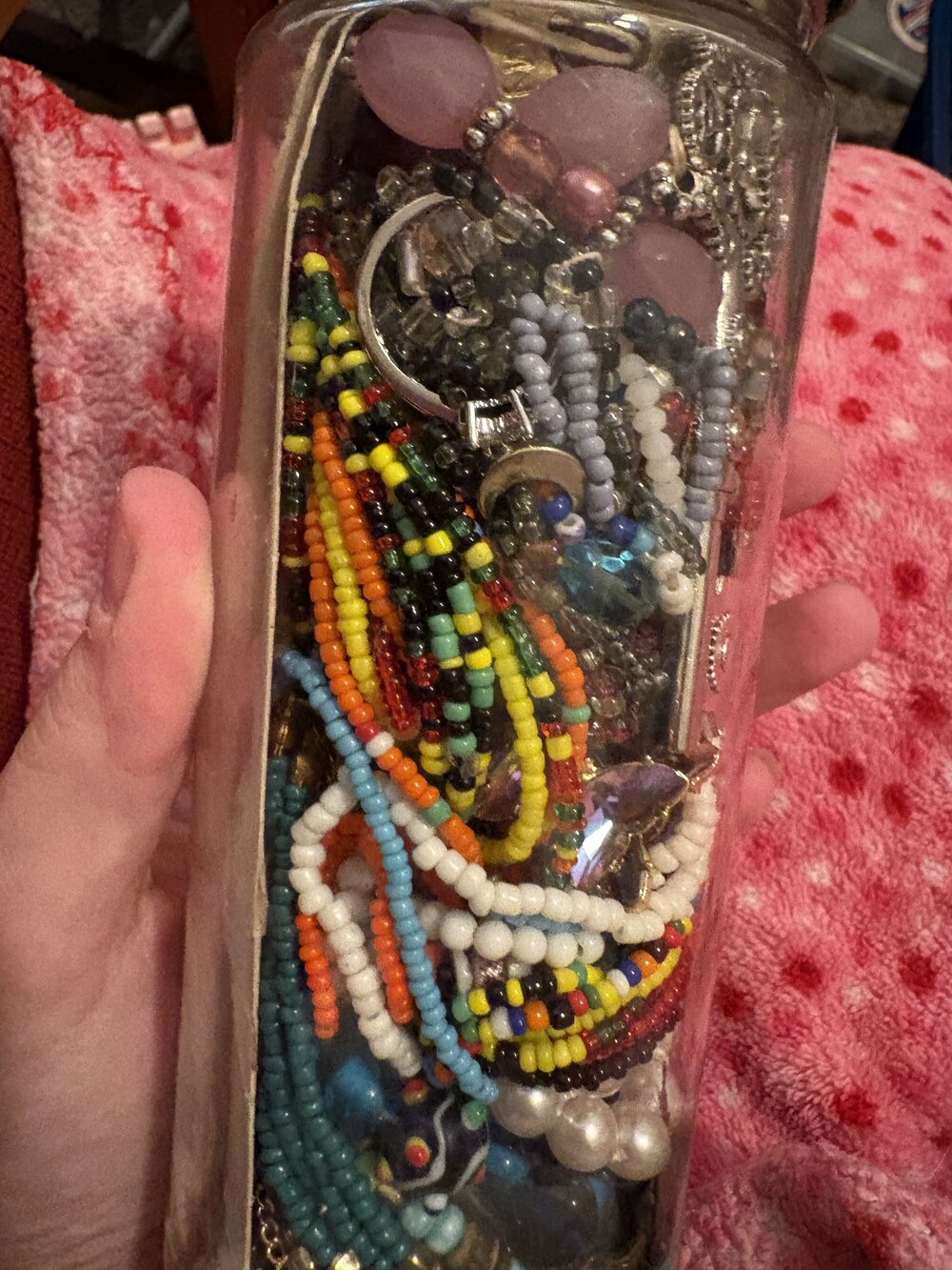 Premium Mystery Jewelry Jar with 50+ Mixed wearable whimsical and Boho Jewelry - Picture 2 of 6